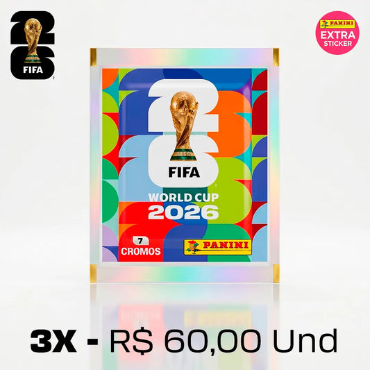 3x Envelope Selecionado com Extra Sticker Garantida Oficial FIFA World Cup 2026™